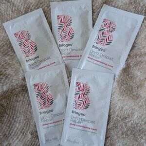 2oz Total - Briogeo Don't Despair Repair Deep Conditioning‎ Hair Mask Sample x 5
